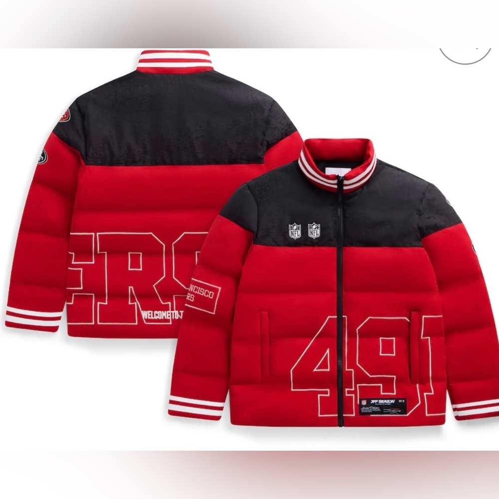 Unisex San Francisco 49ers Off Season x NFL Scarlet Team Puffer Jacket